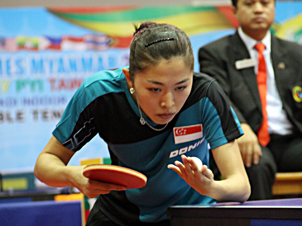 Serving in store table tennis